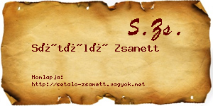 Sétáló Zsanett névjegykártya